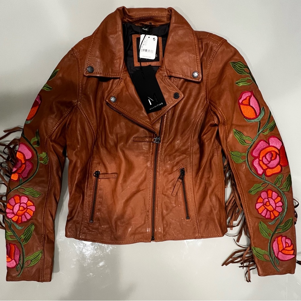 NWT FP X Mauritius Crissy Floral Fringe Jacket - Picture 6 of 7